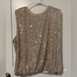Maurices Sequin Camisole in Champagne